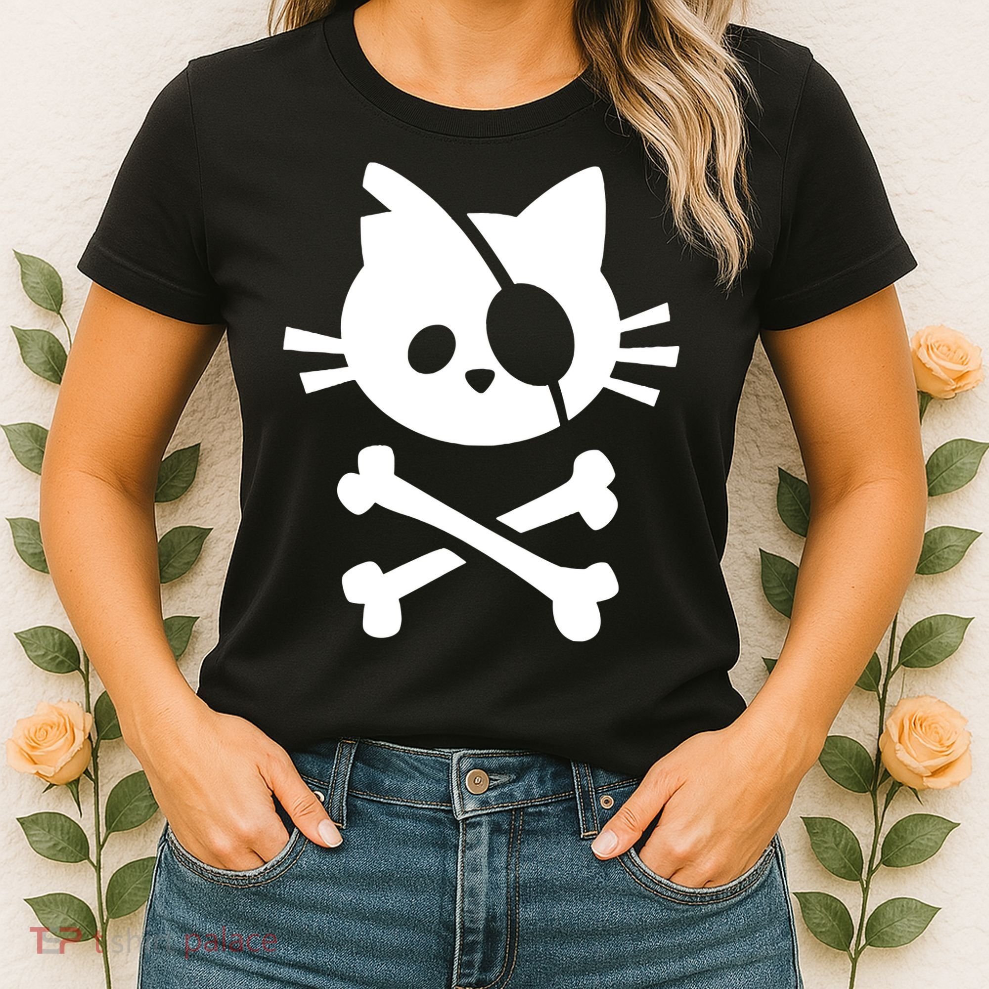 Pirate Cat Skull Cat Women's T-Shirt