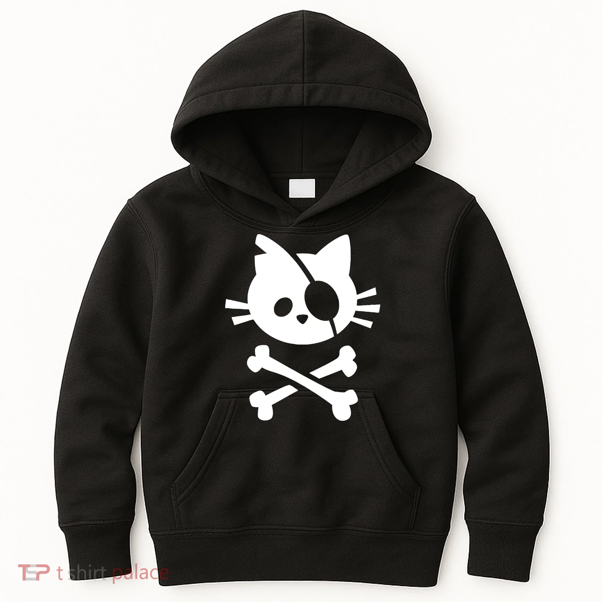 Pirate Cat Skull Cat Kids Hoodie
