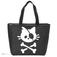 Pirate Cat Skull Cat Tote Bag thumb 0