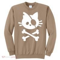 Pirate Cat Skull Cat Sweatshirt thumb 0