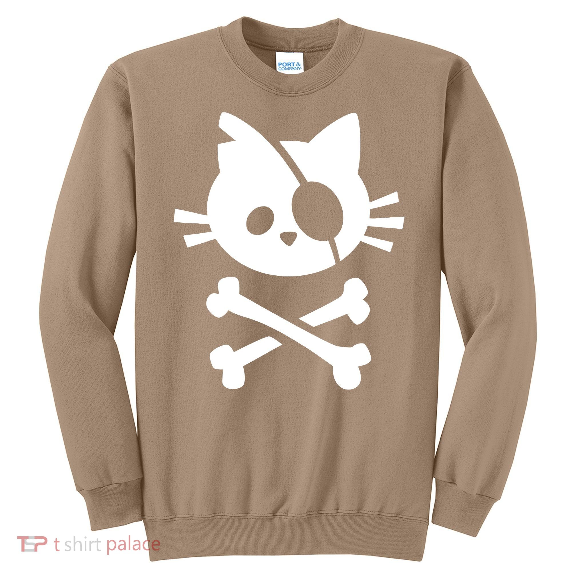 Pirate Cat Skull Cat Sweatshirt