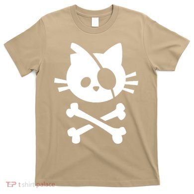 Pirate Cat Skull Cat T-Shirt