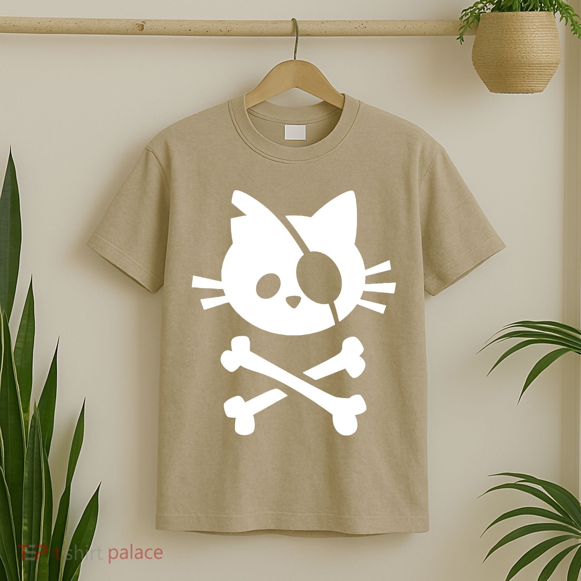 Pirate Cat Skull Cat T-Shirt