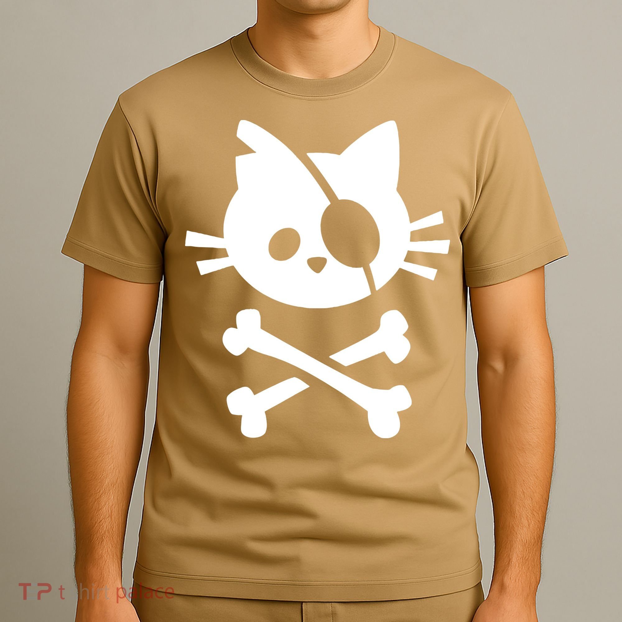 Pirate Cat Skull Cat T-Shirt