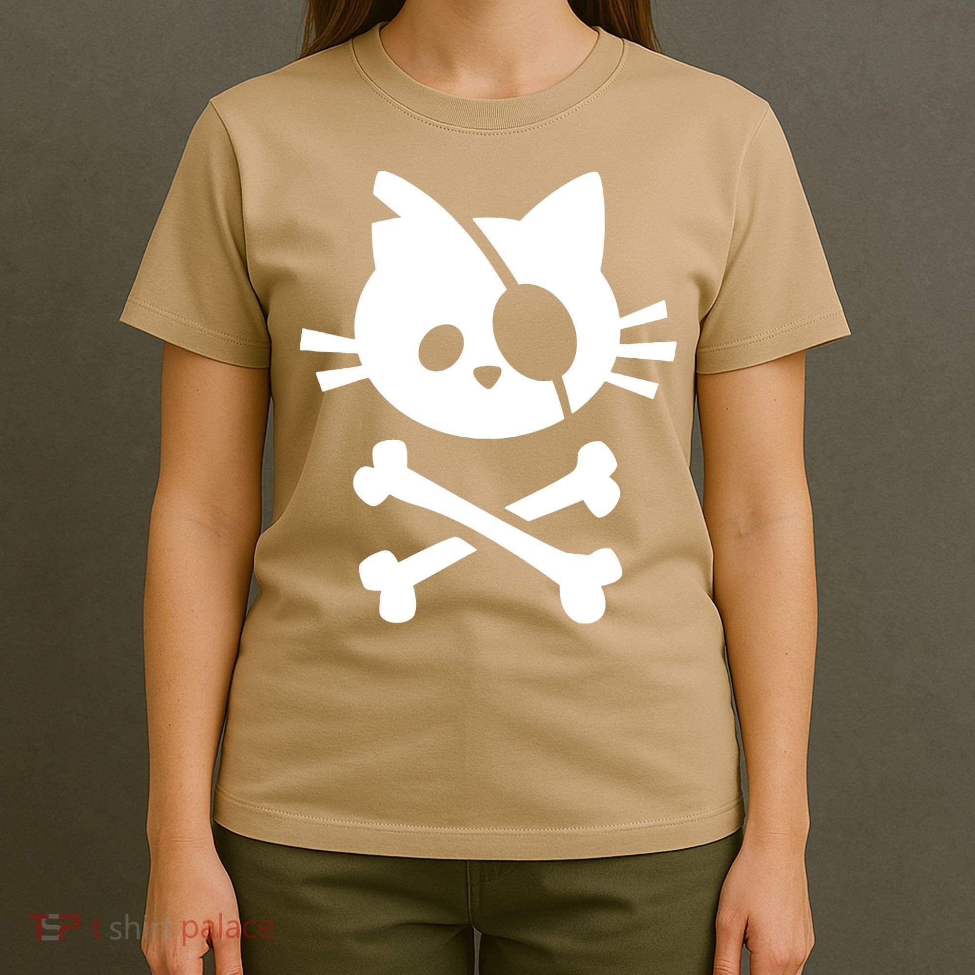 Pirate Cat Skull Cat T-Shirt