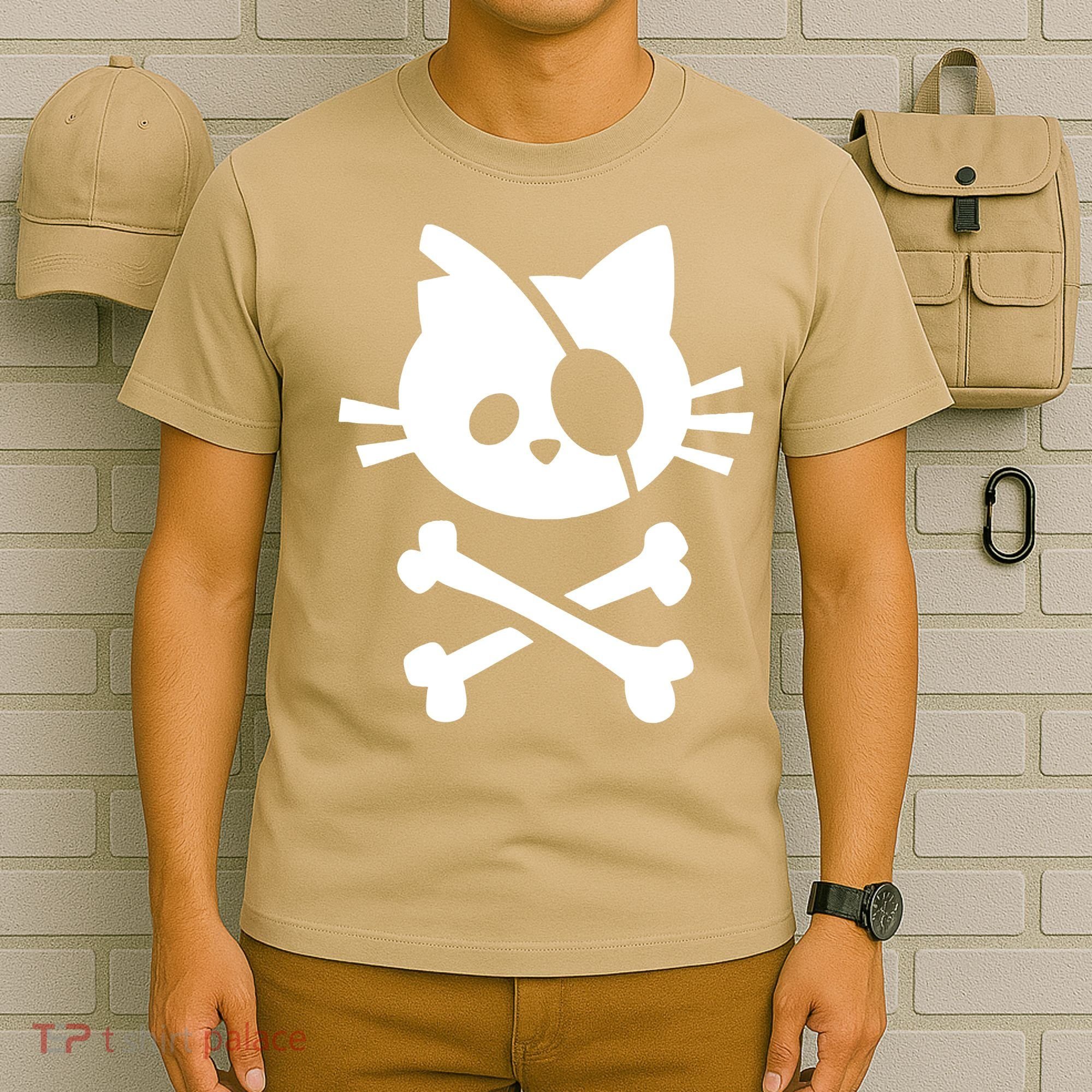 Pirate Cat Skull Cat T-Shirt