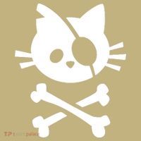 Pirate Cat Skull Cat Kids T-Shirt thumb 2