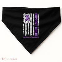 Pancreatic Cancer Support Squad Pancreatic Cancer Awareness USA-Made Doggie Bandana thumb 0