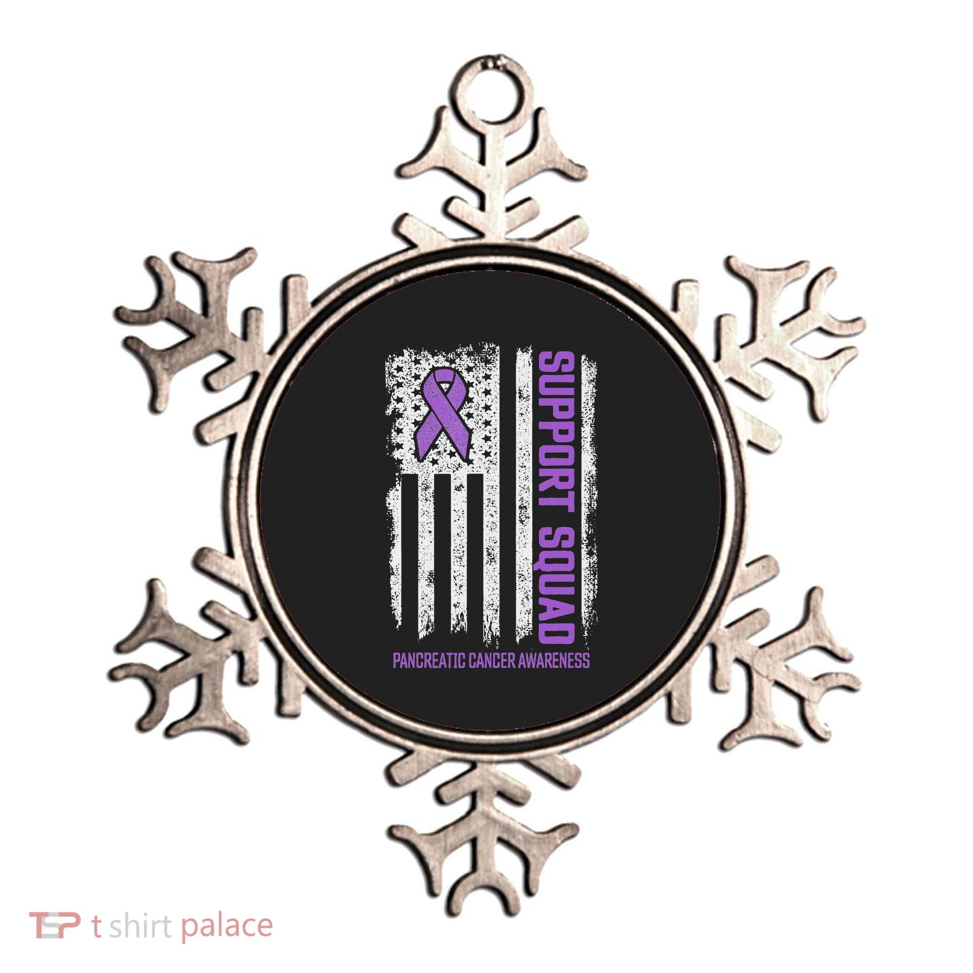 Pancreatic Cancer Support Squad Pancreatic Cancer Awareness Ornament