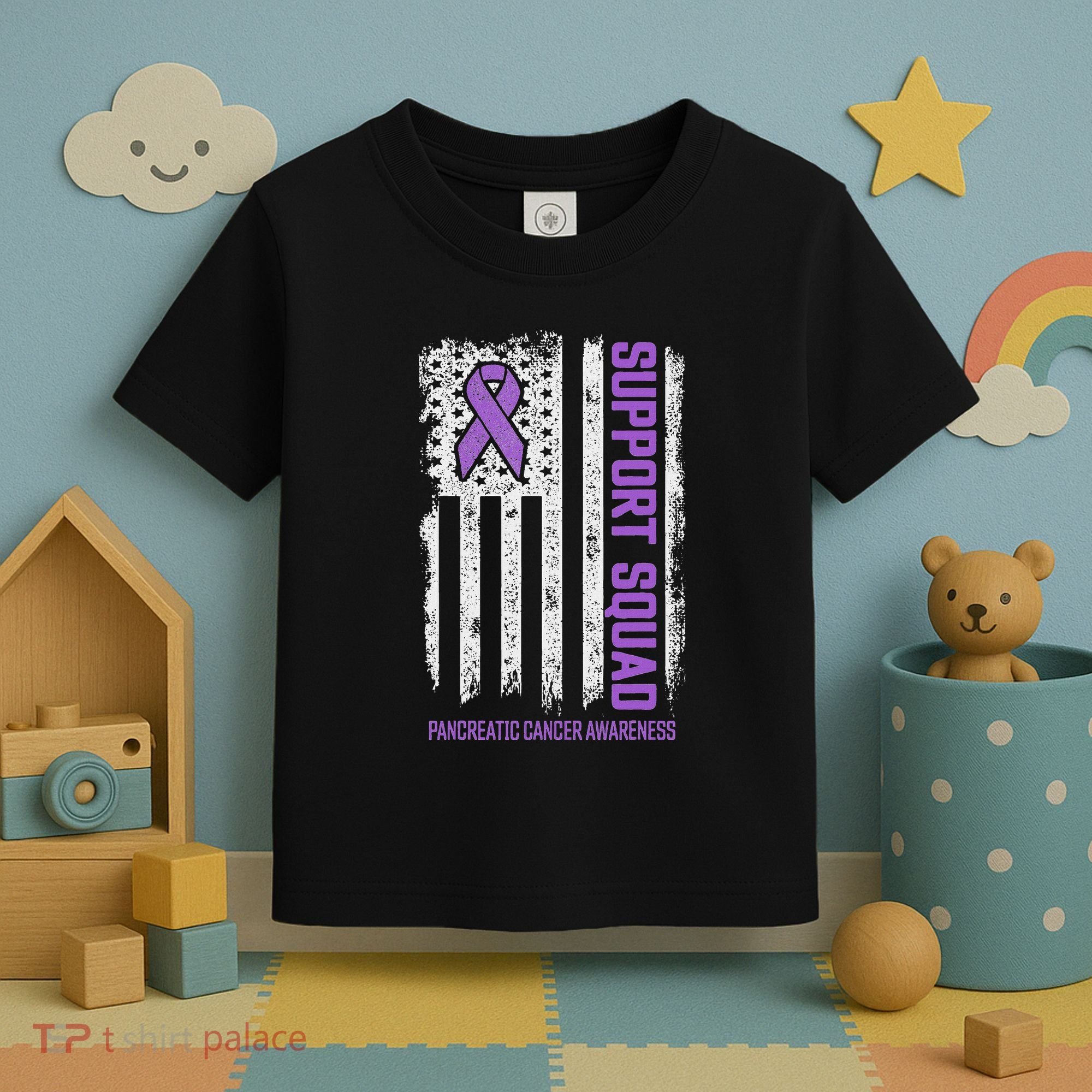 Pancreatic Cancer Support Squad Pancreatic Cancer Awareness Toddler T-Shirt