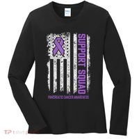 Pancreatic Cancer Support Squad Pancreatic Cancer Awareness Women's Long Sleeve Shirt thumb 0