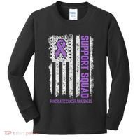 Pancreatic Cancer Support Squad Pancreatic Cancer Awareness Kids Long Sleeve Shirt thumb 0