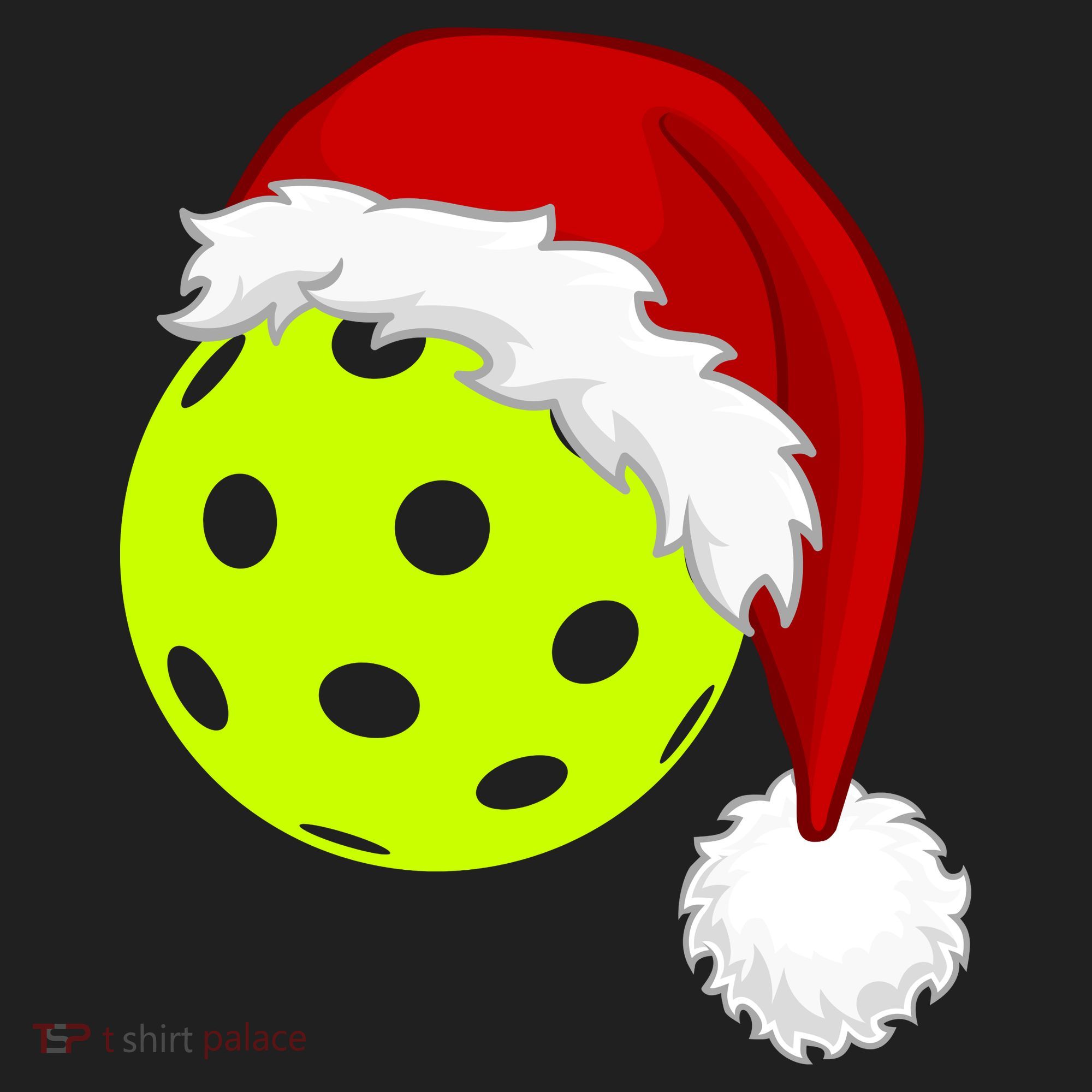 Pickleball Christmas Sana Hat Women's Sweatshirt