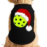 Pickleball Christmas Sana Hat Doggie Tank thumb 0