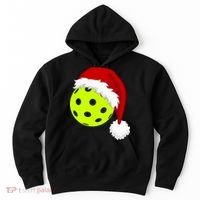Pickleball Christmas Sana Hat Hoodie thumb 0