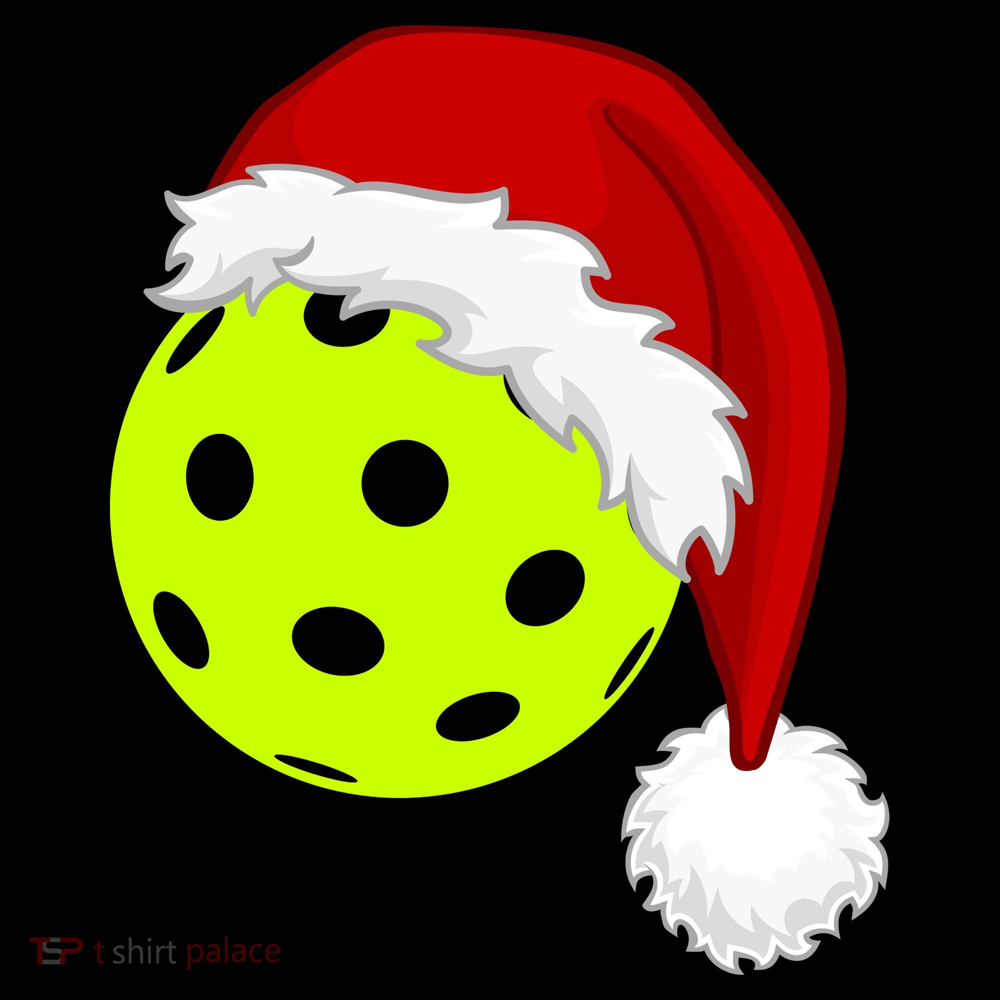 Pickleball Christmas Sana Hat Apron