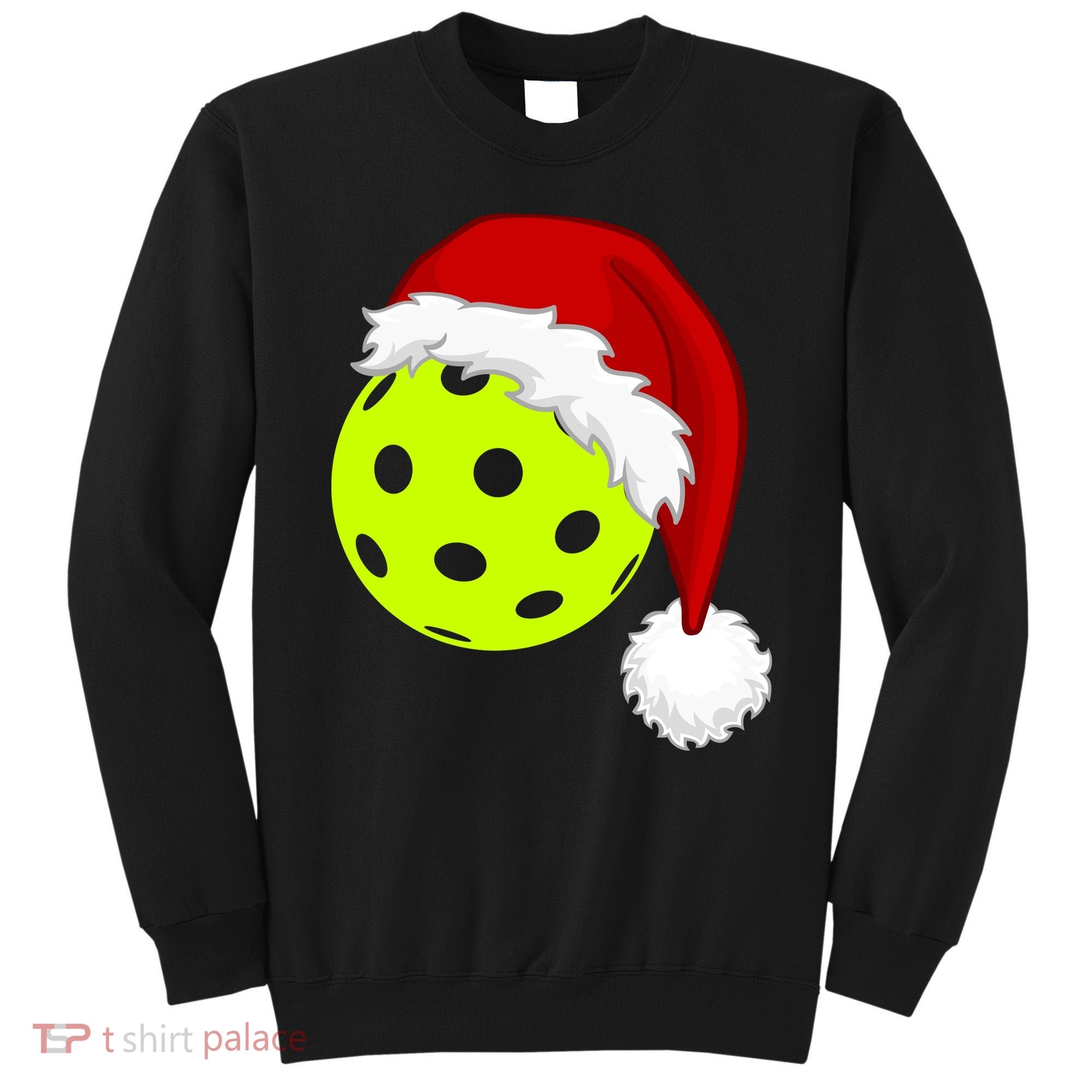 Pickleball Christmas Sana Hat Sweatshirt