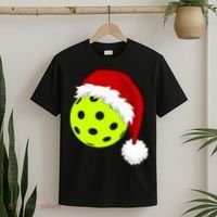 Pickleball Christmas Sana Hat T-Shirt thumb 2