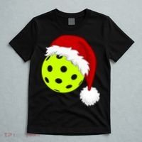Pickleball Christmas Sana Hat T-Shirt thumb 5