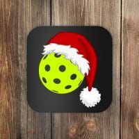 Pickleball Christmas Sana Hat Coaster thumb 0