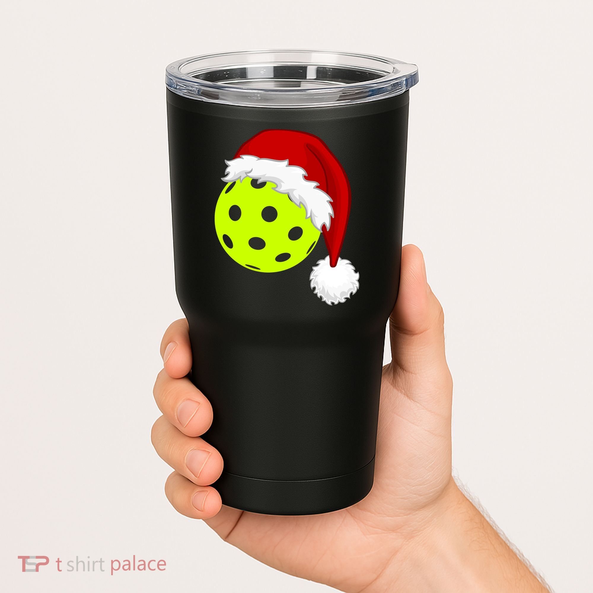 Pickleball Christmas Sana Hat Tumbler