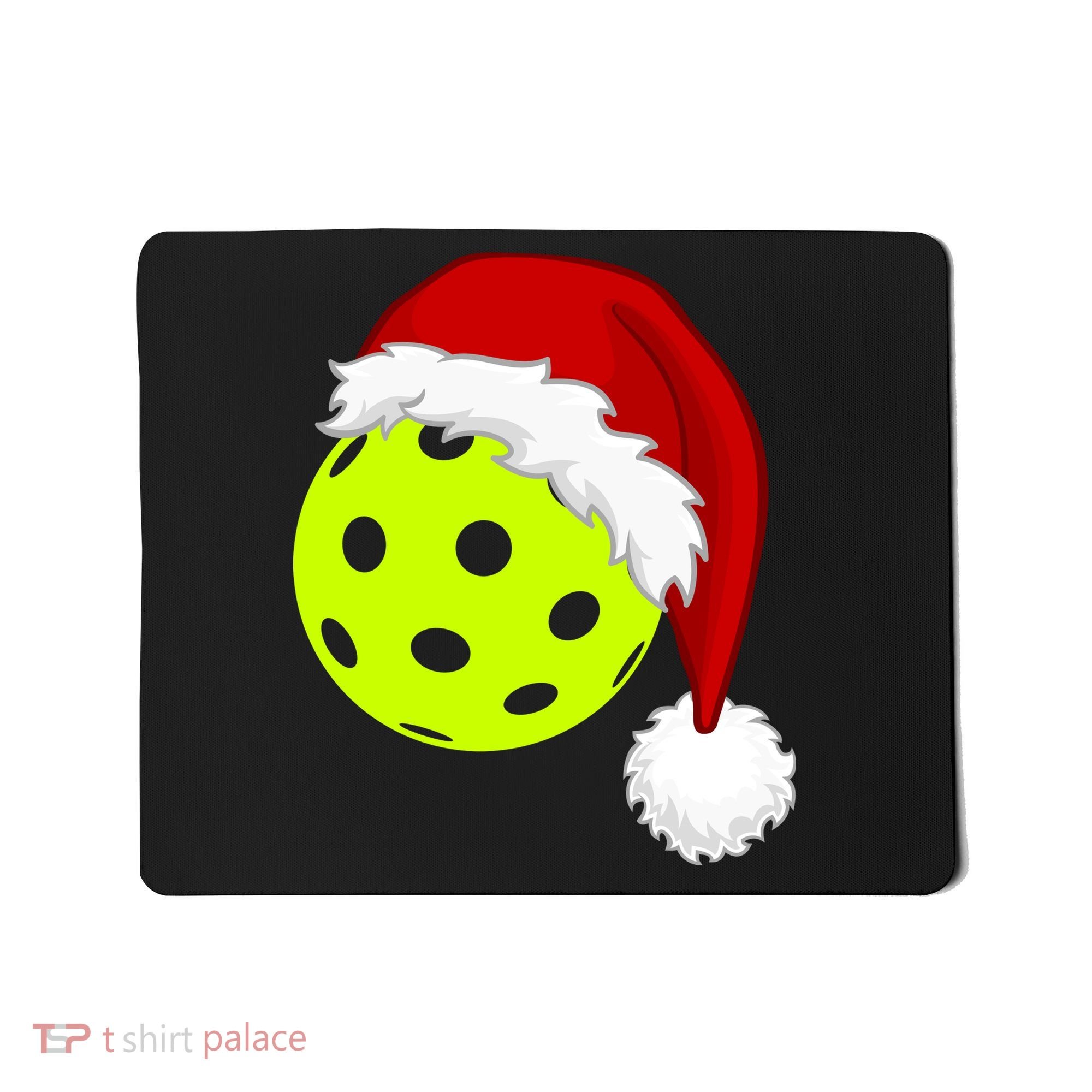 Pickleball Christmas Sana Hat Mousepad
