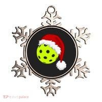 Pickleball Christmas Sana Hat Ornament thumb 0