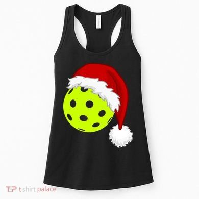 Pickleball Christmas Sana Hat Women's Tank Top