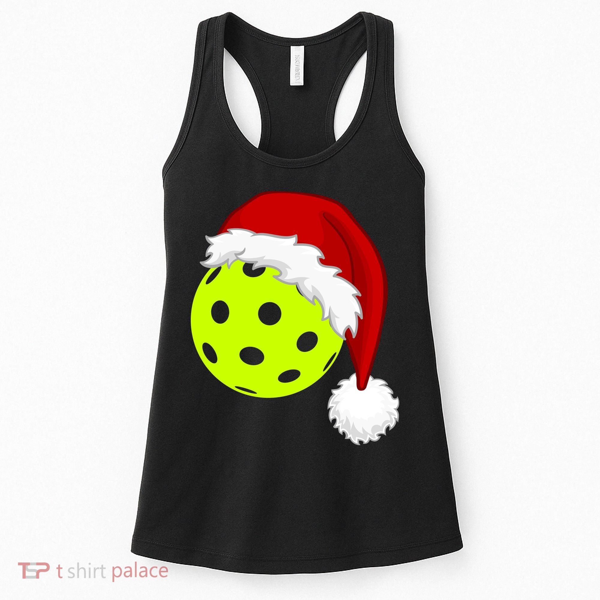Pickleball Christmas Sana Hat Women's Tank Top