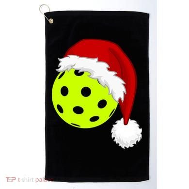 Pickleball Christmas Sana Hat Golf Towel