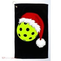 Pickleball Christmas Sana Hat Golf Towel thumb 0