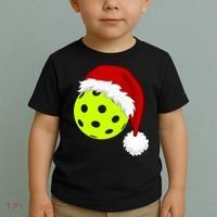 Pickleball Christmas Sana Hat Toddler T-Shirt thumb 2