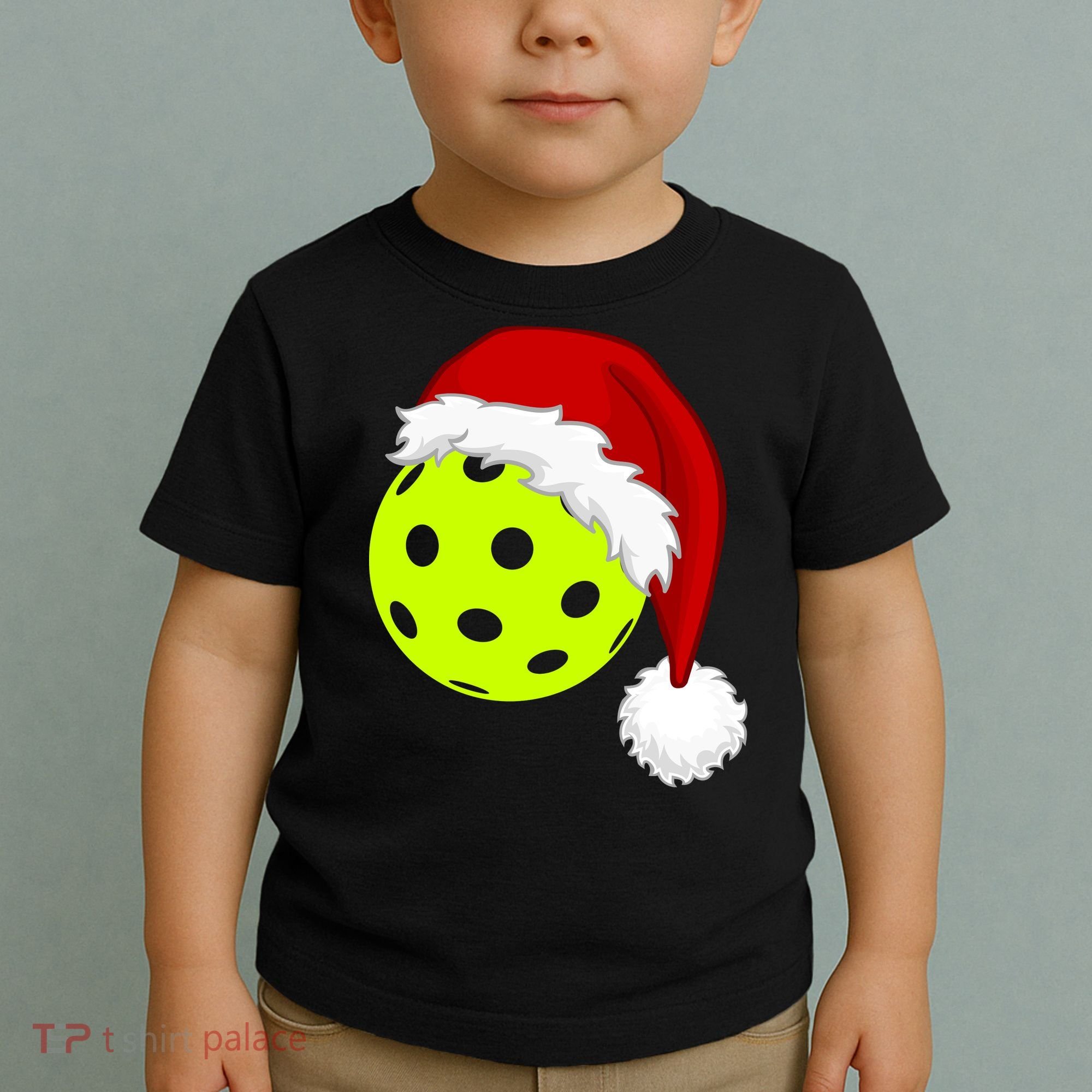 Pickleball Christmas Sana Hat Toddler T-Shirt