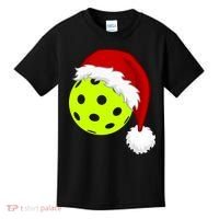 Pickleball Christmas Sana Hat Kids T-Shirt thumb 0