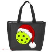 Pickleball Christmas Sana Hat Tote Bag thumb 0