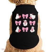 Pink Coquette Spooky Girly Halloween Doggie Tank thumb 0
