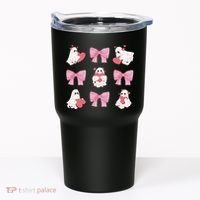 Pink Coquette Spooky Girly Halloween Tumbler thumb 0
