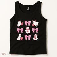 Pink Coquette Spooky Girly Halloween Tank Top thumb 2