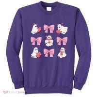 Pink Coquette Spooky Girly Halloween Sweatshirt thumb 0