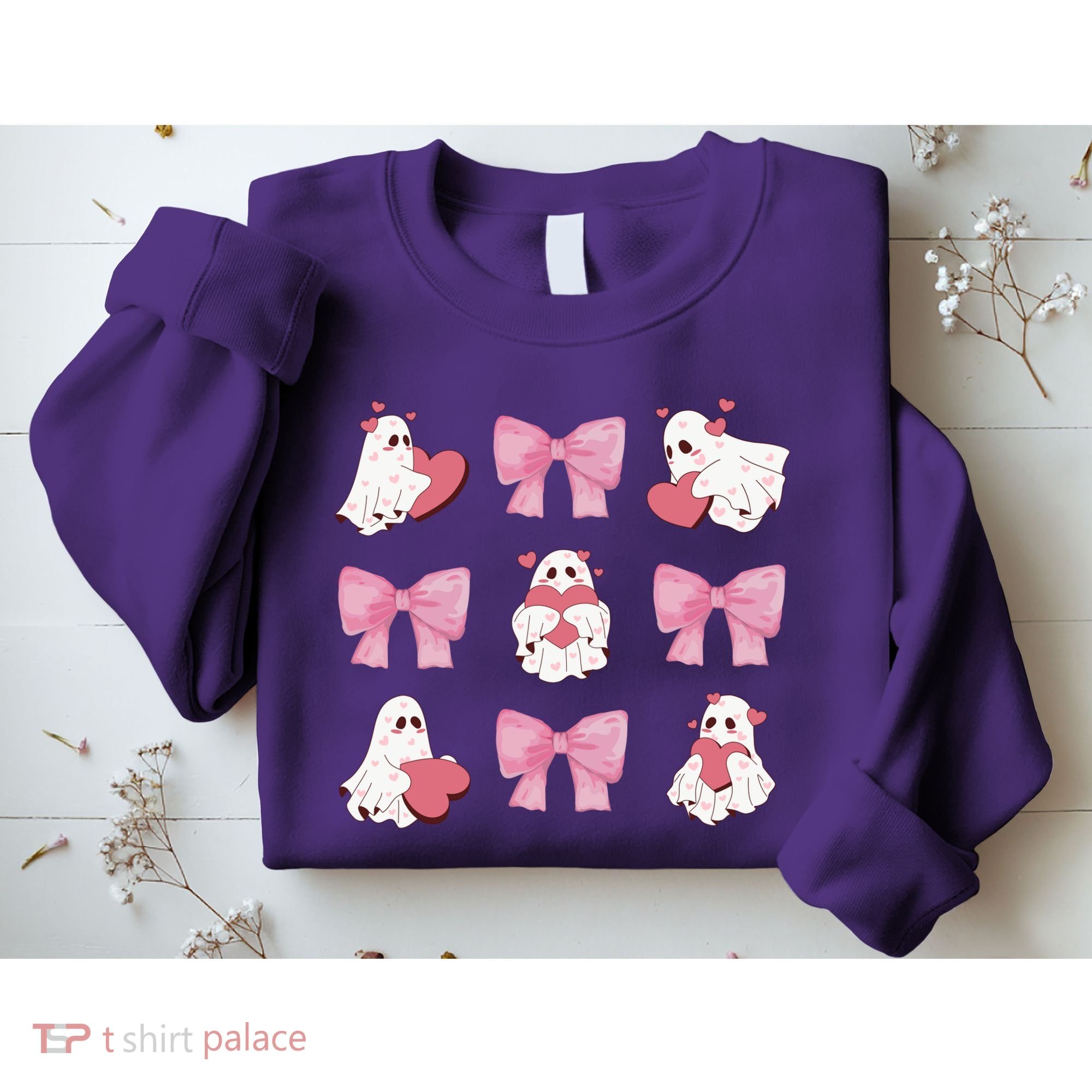 Pink Coquette Spooky Girly Halloween Sweatshirt
