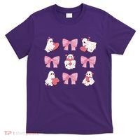 Pink Coquette Spooky Girly Halloween T-Shirt thumb 0