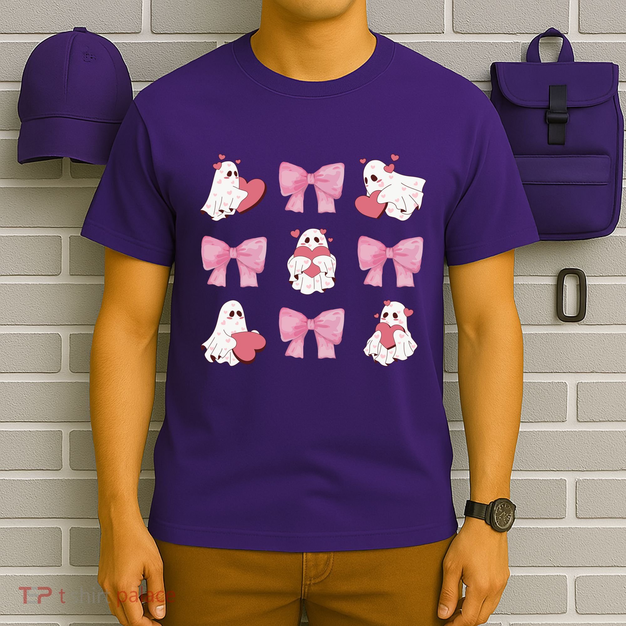 Pink Coquette Spooky Girly Halloween T-Shirt