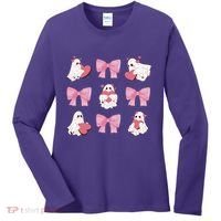 Pink Coquette Spooky Girly Halloween Women's Long Sleeve Shirt thumb 0