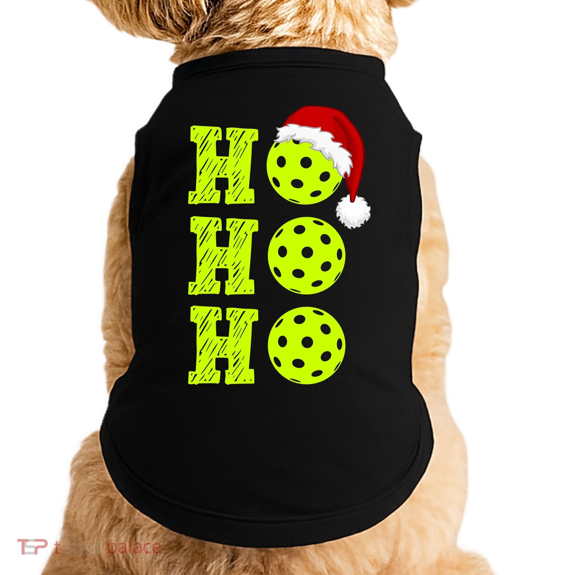 Pickleball Christmas Sana Ho Ho Ho Doggie Tank