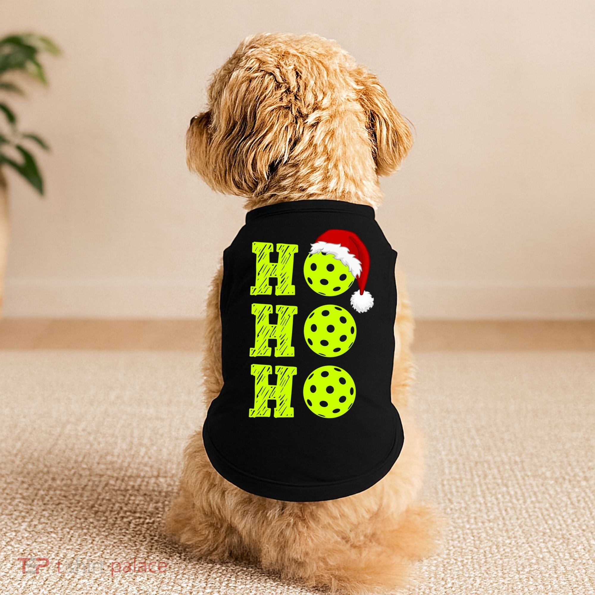 Pickleball Christmas Sana Ho Ho Ho Doggie Tank