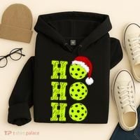 Pickleball Christmas Sana Ho Ho Ho Hoodie thumb 4