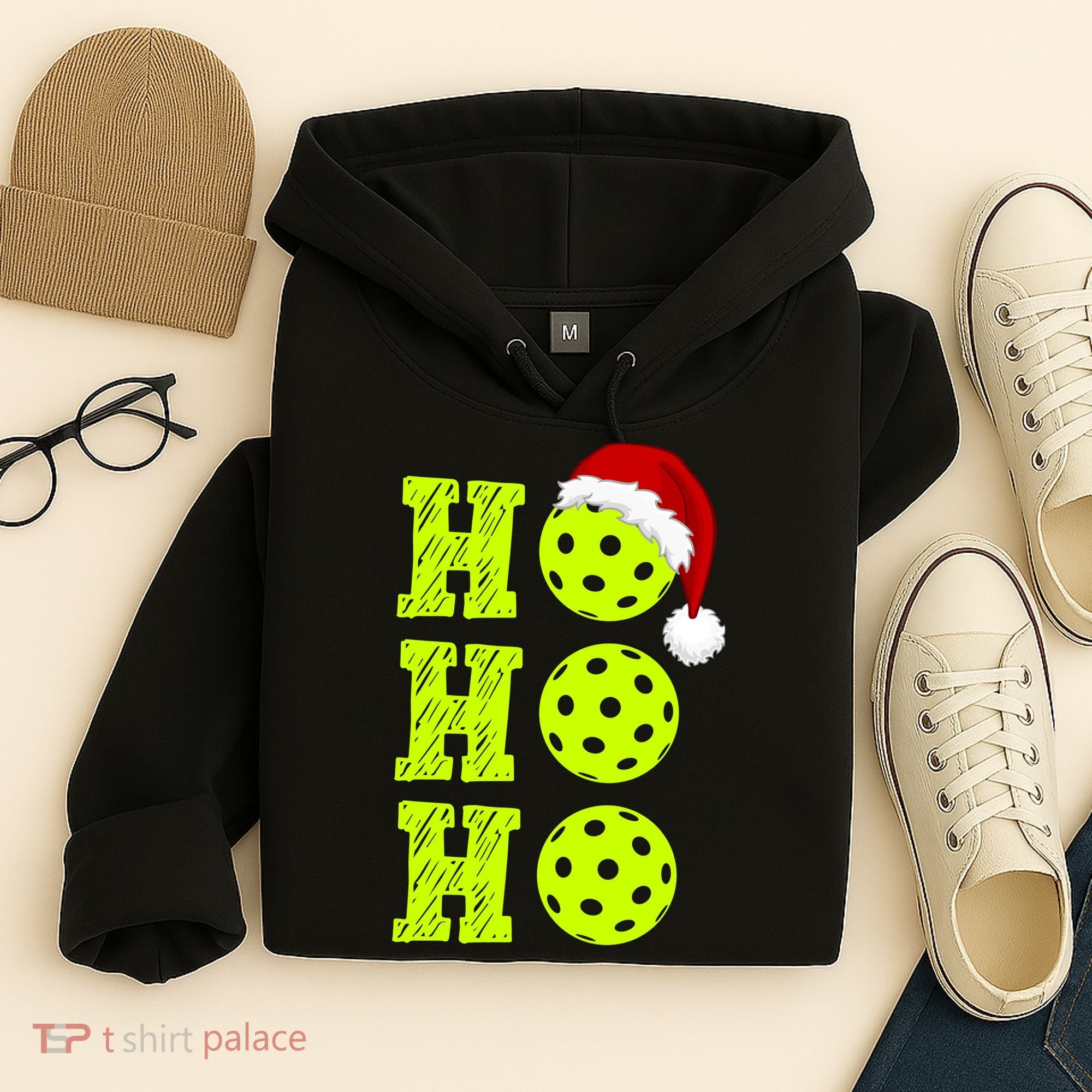 Pickleball Christmas Sana Ho Ho Ho Hoodie