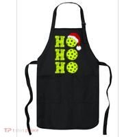 Pickleball Christmas Sana Ho Ho Ho Apron thumb 0