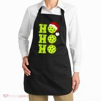 Pickleball Christmas Sana Ho Ho Ho Apron thumb 2