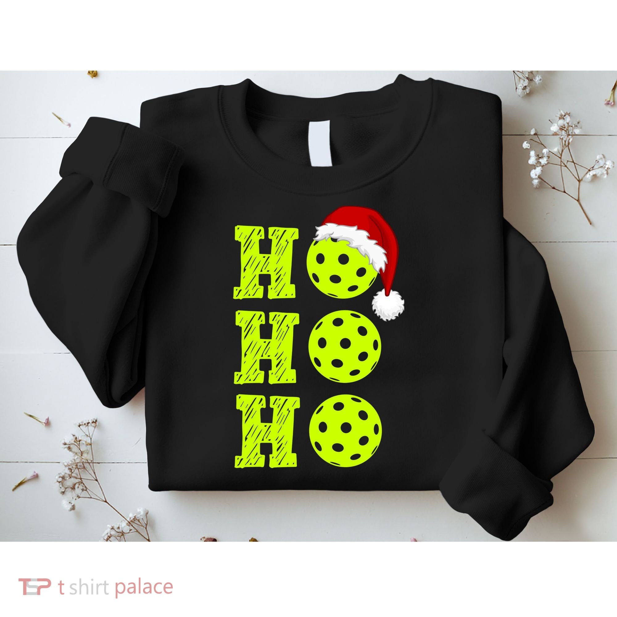 Pickleball Christmas Sana Ho Ho Ho Sweatshirt
